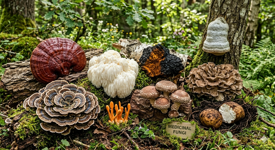 9 Medicinal Mushrooms and What Each One Does for Your Body